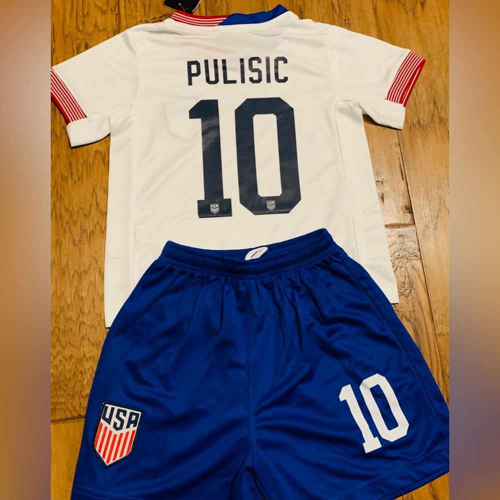 HOT Kids Christian Pulisic Jersey USA Soccer Toddler Youth Soccer Jersey 10 …